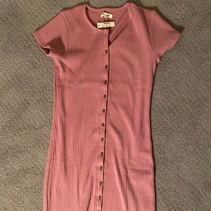 Brand new Madewell button-front ribbed minidress